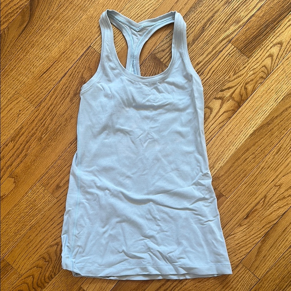 Lululemon Women's Light Blue Tank Top